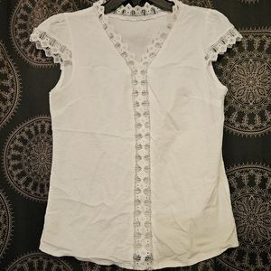 Shein White Blouse